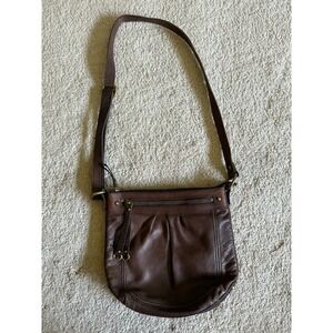 Fossil Brown Leather Vintage Crossbody Purse Bag‎